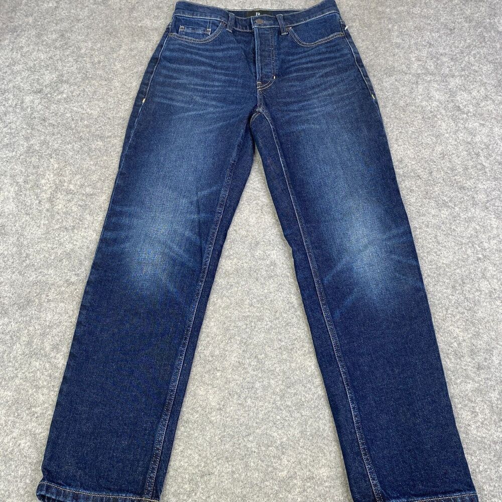 Banana Republic The Straight J Women's Dark Wash Denim Jeans Size 27P Buttonfly